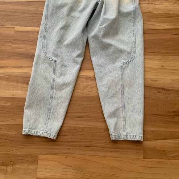 Bugle Boy Hi Rise Pleated Tapered Acid Wash Jeans 29W 29.5 Inseam Vintage 80’s - Picture 10 of 12